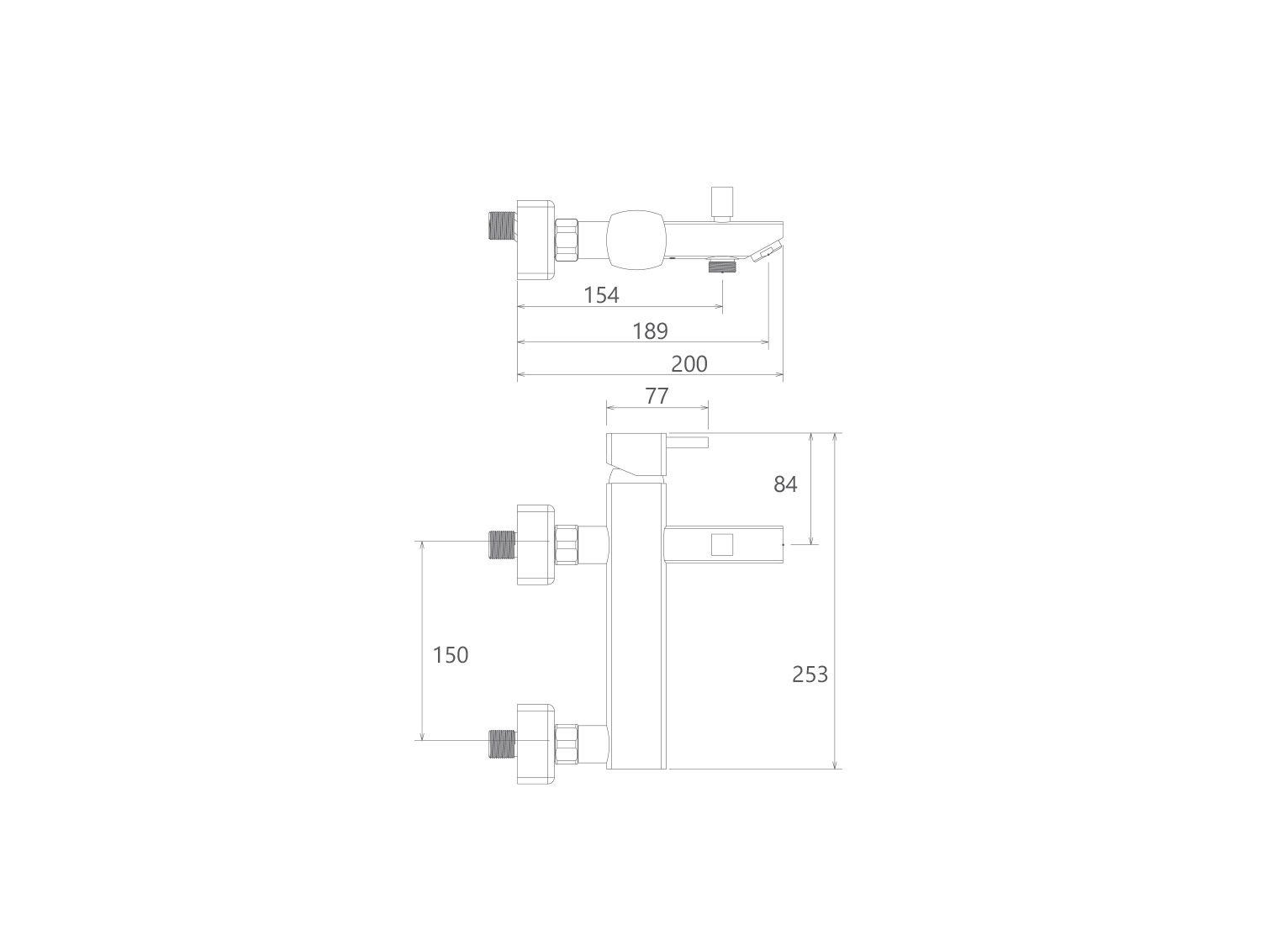 شیر حمام یونیک پلاس کروم