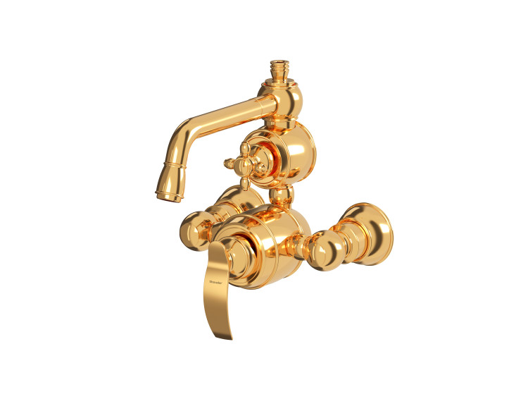 شیر حمام گلوریس طلایی براق