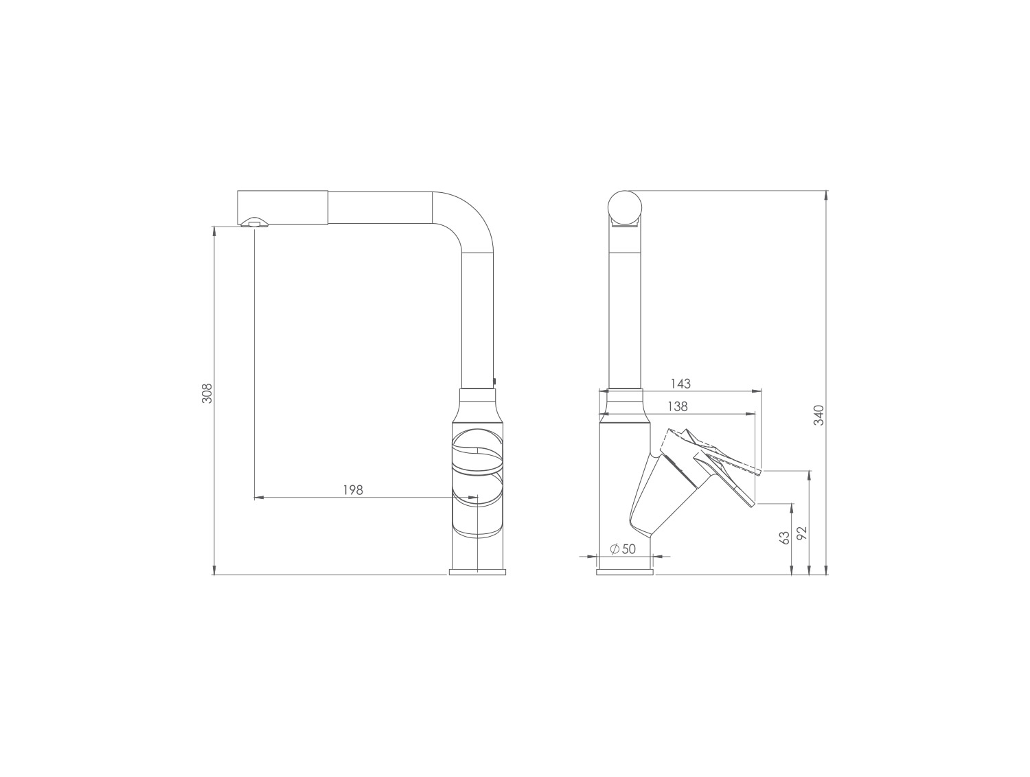 مشخصات فنی شیر ظرفشویی اسمارت