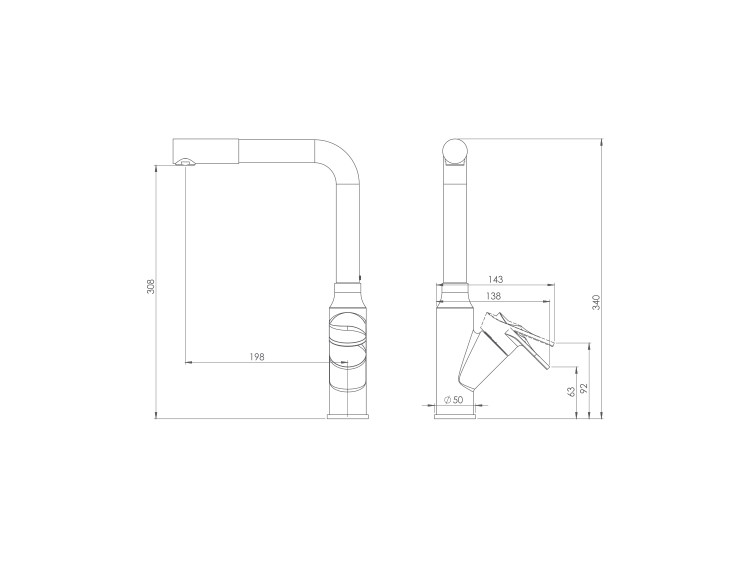 مشخصات فنی شیر ظرفشویی اسمارت