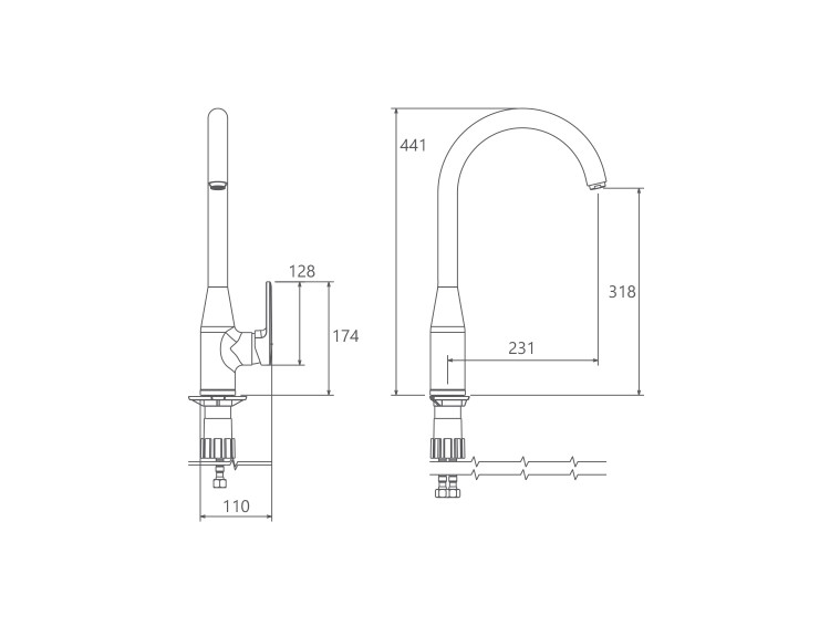 مشخصات فنی شیر ظرفشویی لیون