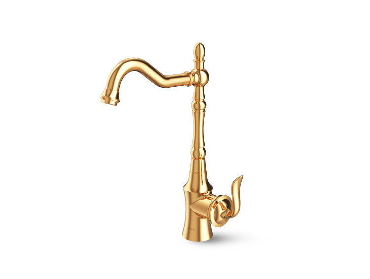 شیر ظرفشویی لوکا طلایی براق