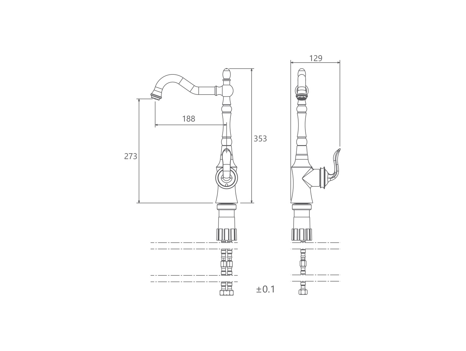 مشخصات فنی شیر ظرفشویی لوکا