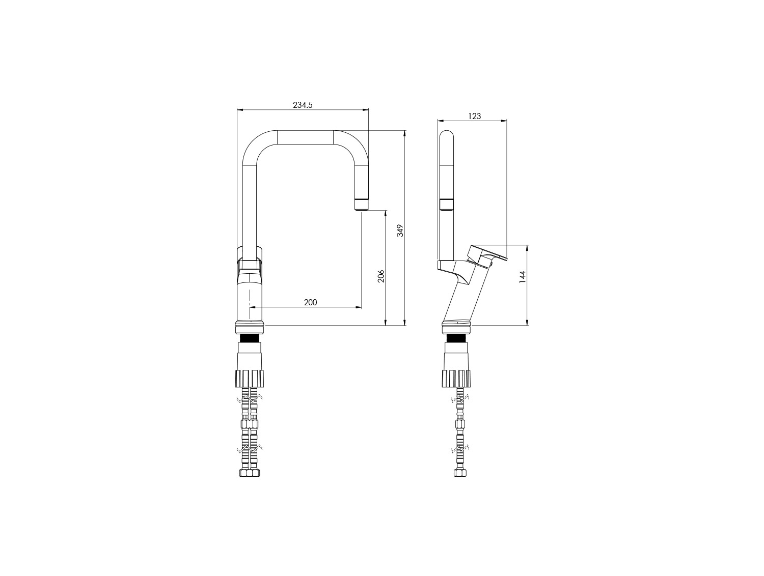 مشخصات فنی شیر ظرفشویی تاین