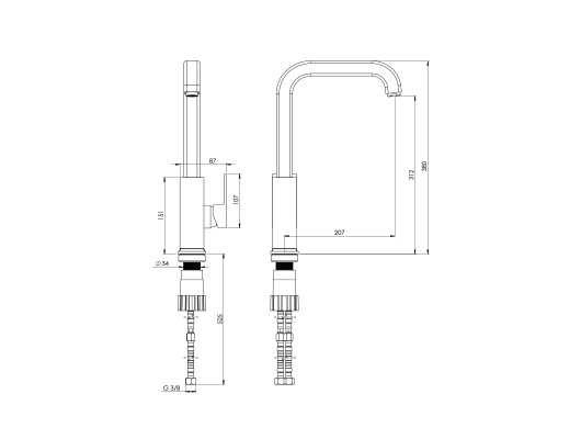 مشخصات فنی شیر ظرفشویی اروپا