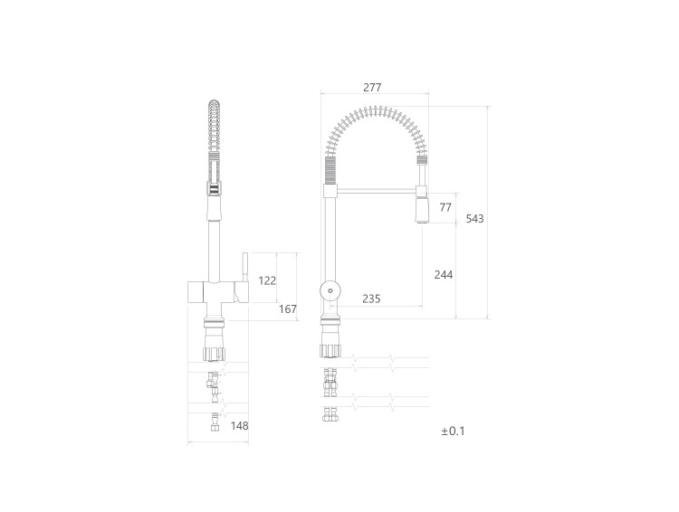مشخصات فنی شیر ظرفشویی دومنظوره آلستر فنری