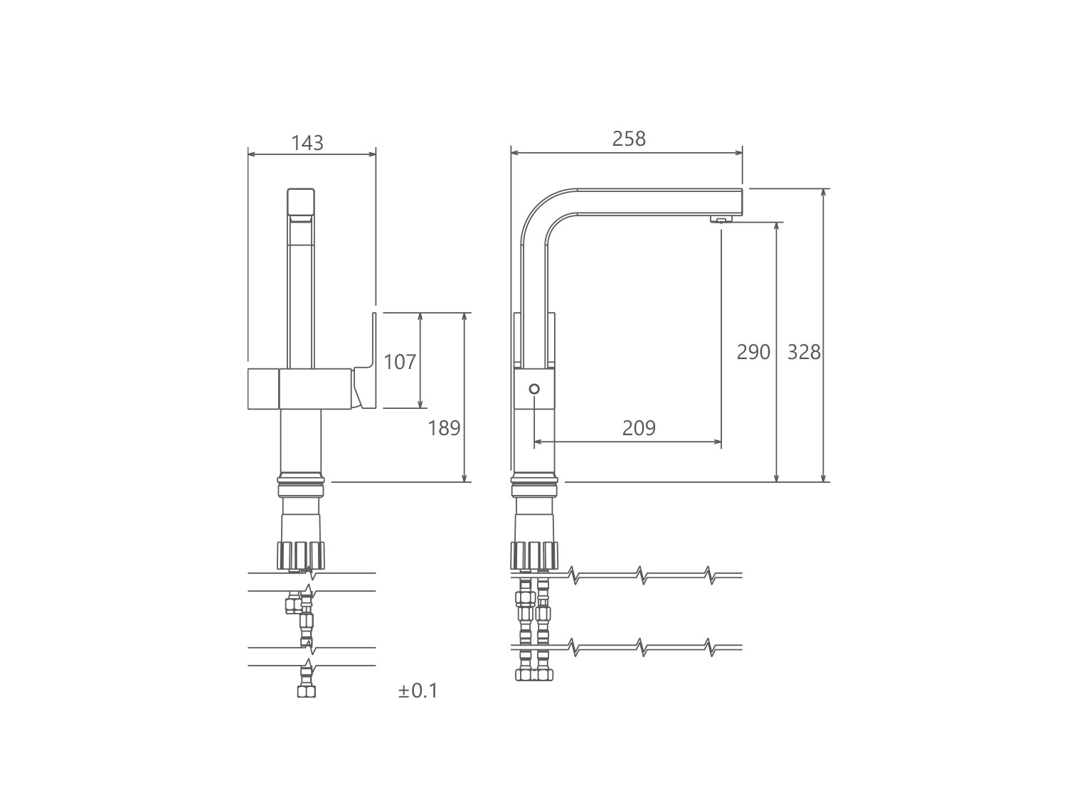 مشخصات فنی شیر ظرفشویی دومنظوره آتلانتیک