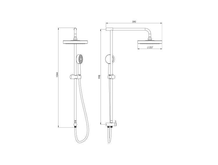 مشخصات فنی علم دوش بلا