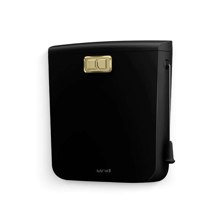 کاسپین مشکی با دکمه طلایی